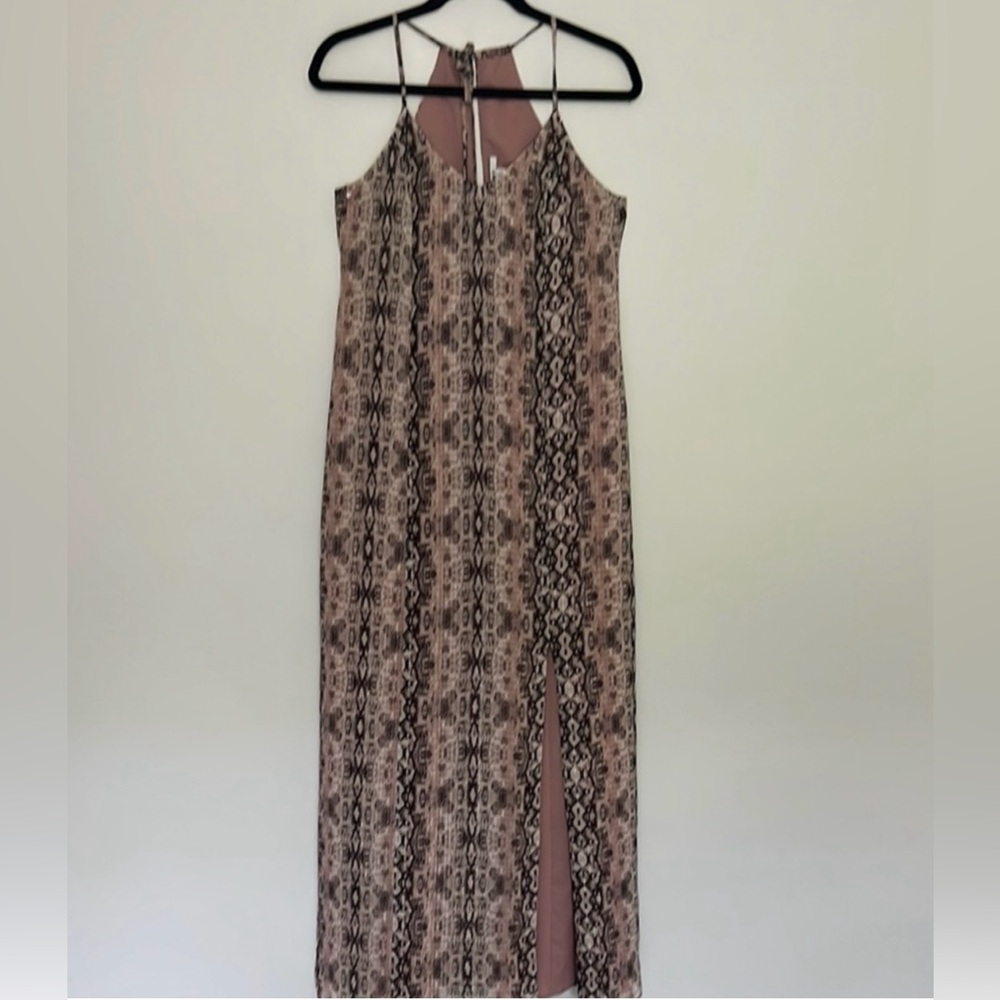 Bar III Blush and Black Textured Dress
